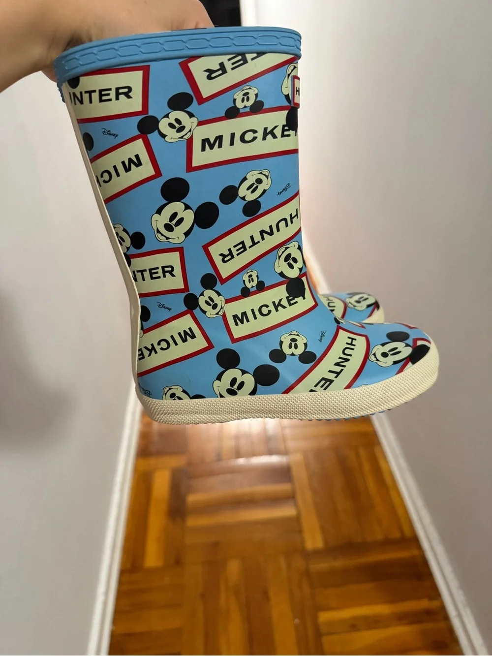 Hunter X Disney Kid's First Classic Disney Boots - blue size 11b/12g